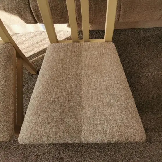 Stool clean in progress