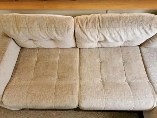 Sofa clean in progress