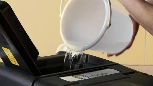 Clean water used for hot water extraction