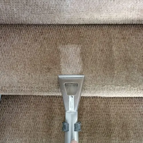 Stair carpet cleaning