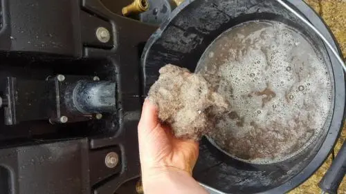 Dirty water and animal hair removal