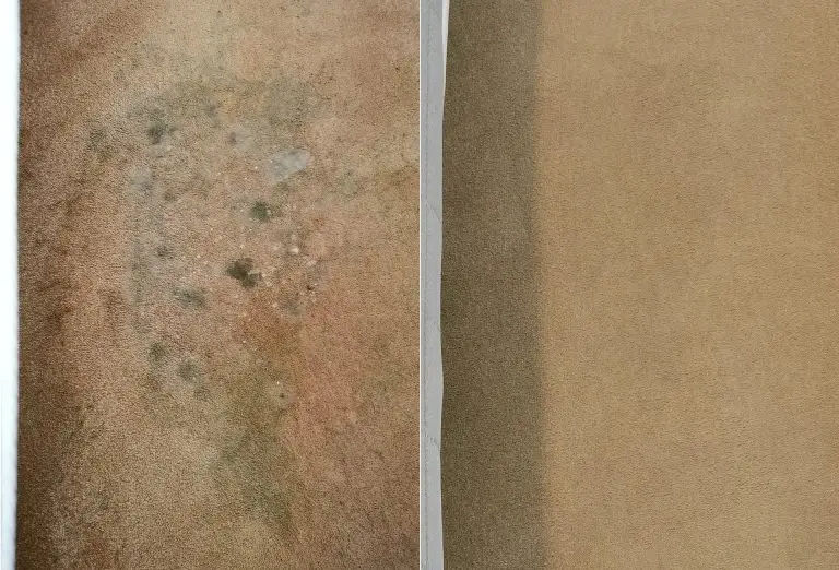 Before after drink stain