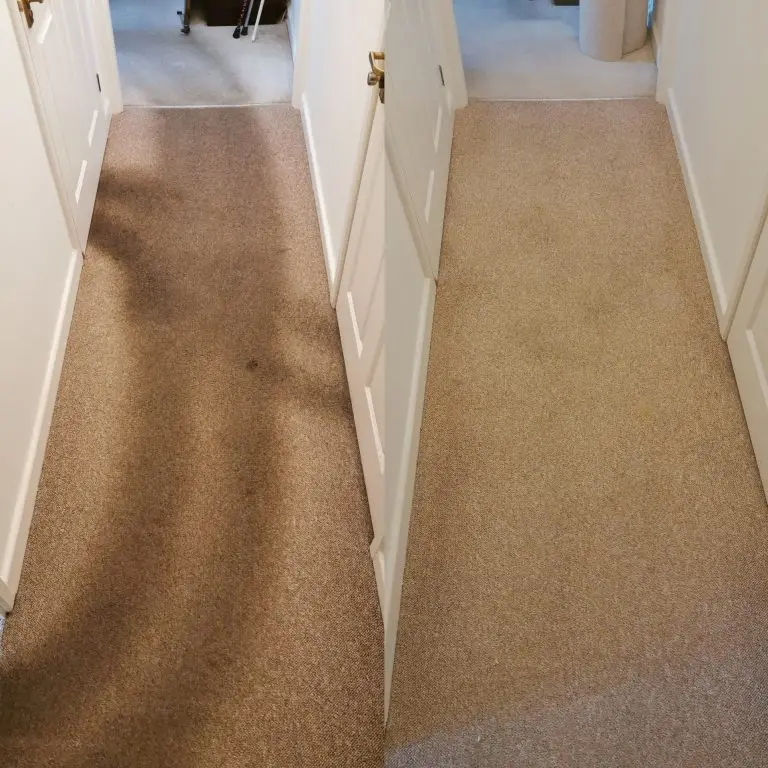 Before and After Hallway Carpet